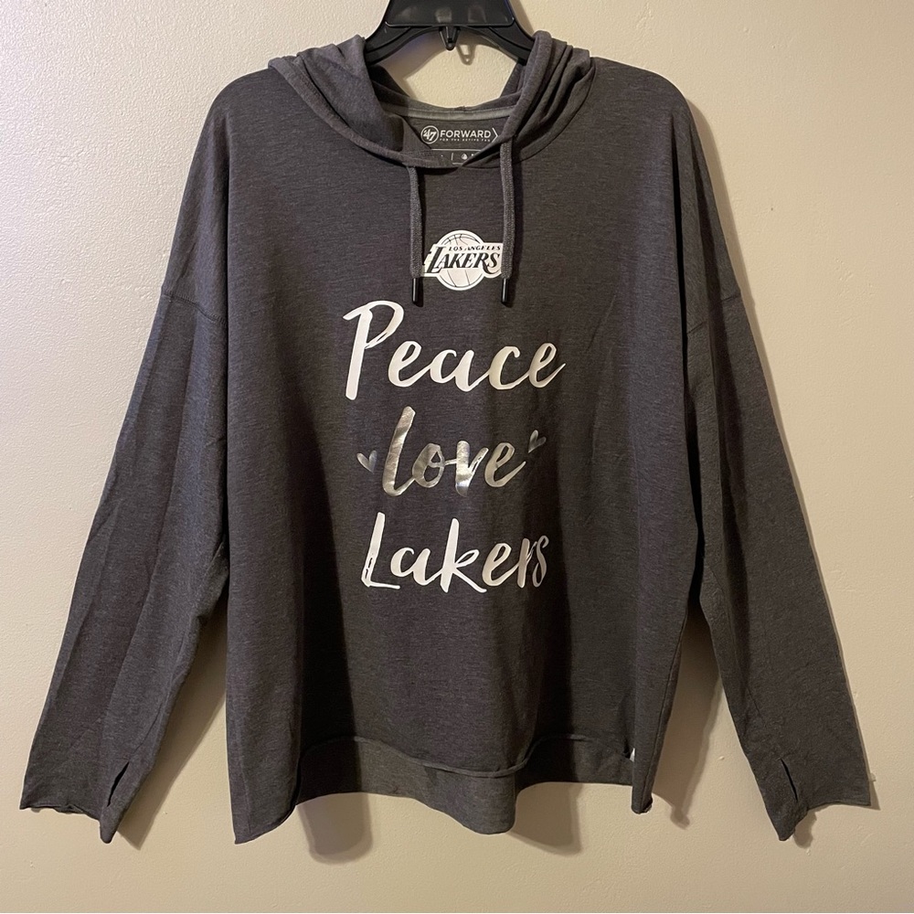 GUC - 47 FORWARD For The Active Fan Lakers Lightweight Hoodie Sz. XL